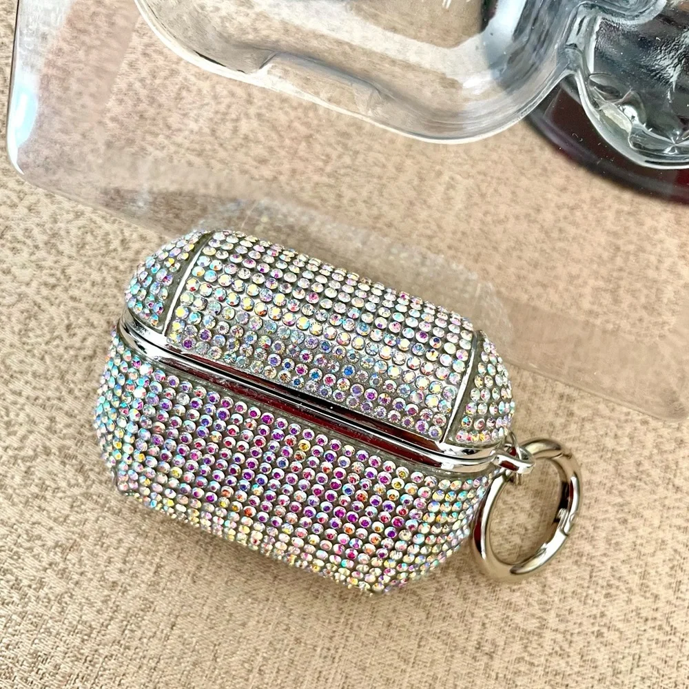 NWT Pink Iridescent Rhinestone AirPods Pro Case